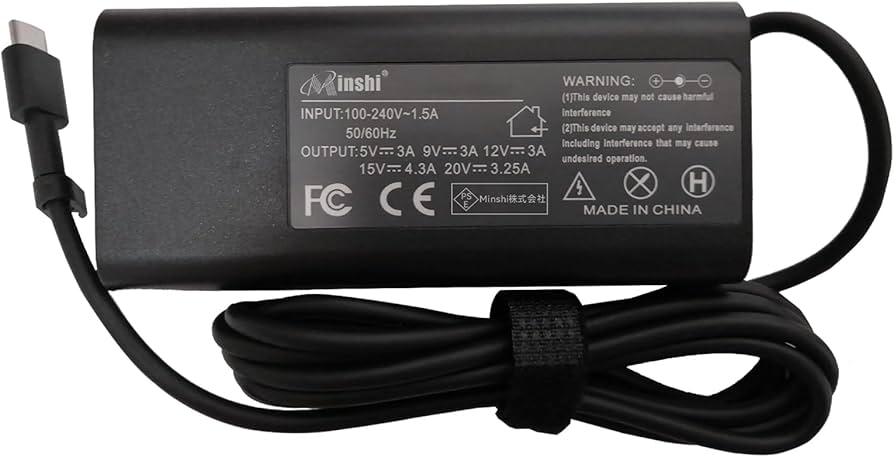 Amazon.co.jp: Dell対応 USB-C ACアダプター 20V 3.25A 65W 交換用充電