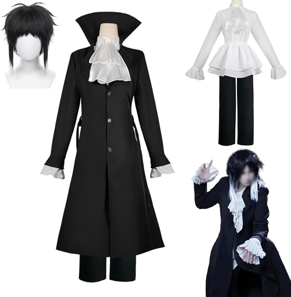 Amazon.co.jp: LUCKYCOS 芥川龍之介 文スト コスプレ セット 男女兼用