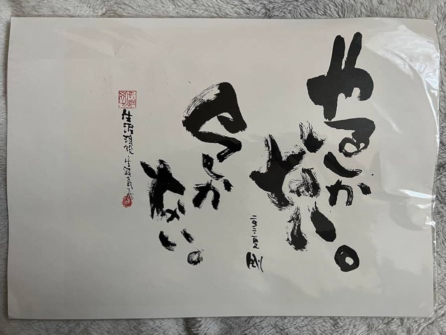 Amazon.co.jp: ・額縁付き 長渕剛 グッズ 詩画『やるしかない』 : おもちゃ