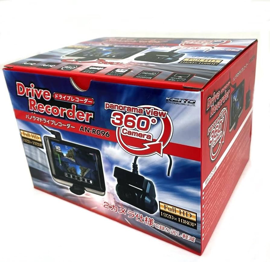 Amazon.co.jp: KEIYO ドライブレコーダー 360度 カメラ 500万画素 全