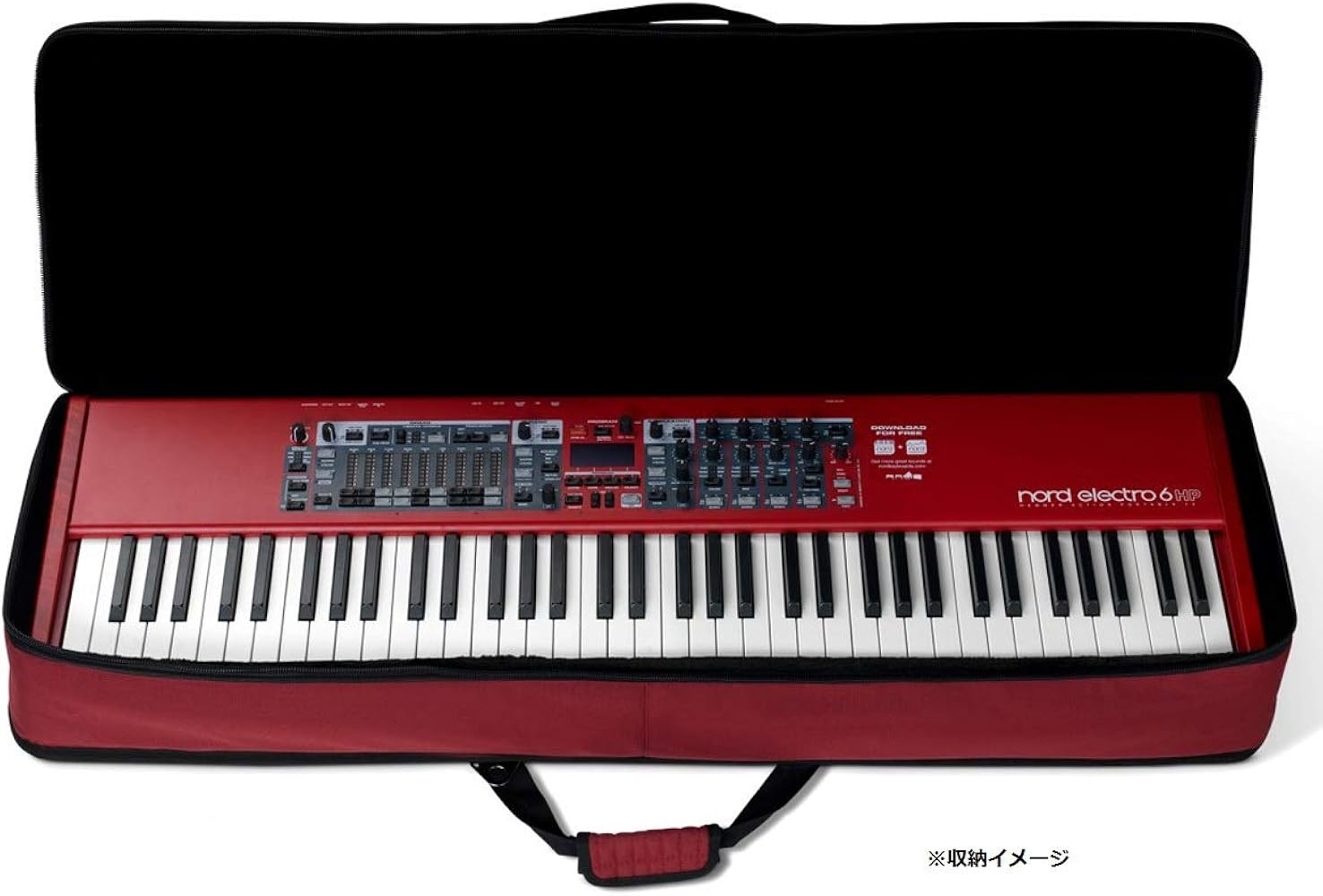 Nord 61鍵 背負えるケース 専用鍵盤楽器用 レッド Nord 61鍵 背負える
