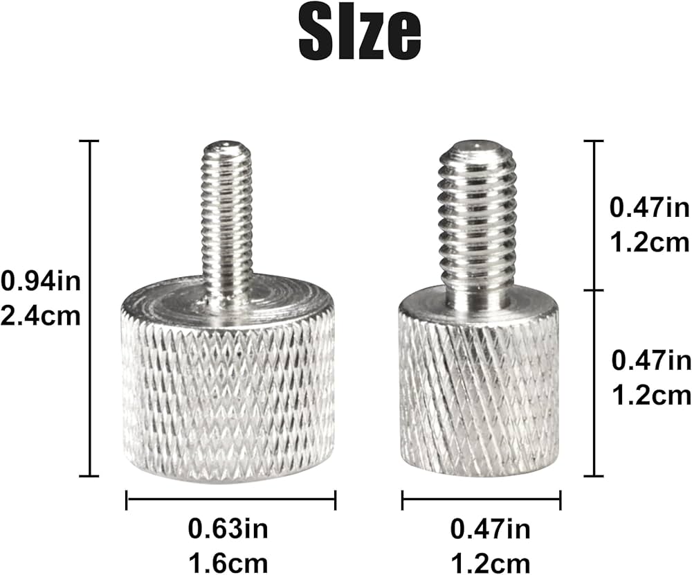 Amazon.co.jp: ねじ山アダプター 変換器 メス 1/4インチ / 6.35mm