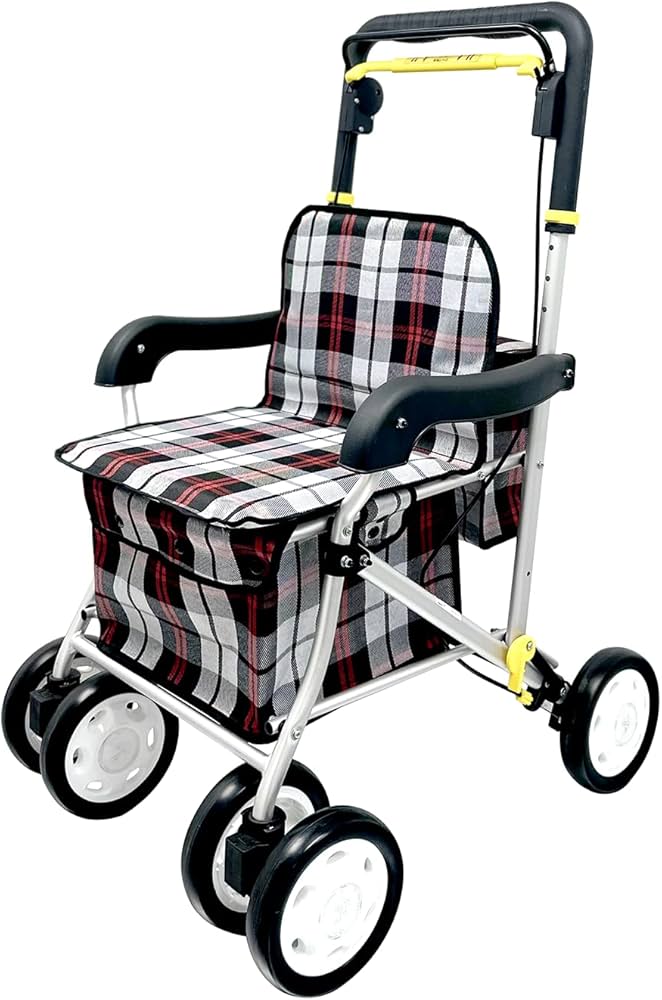 Amazon | Care-Parents シルバーカー アルミ製 折りたたみ 軽量 手押し