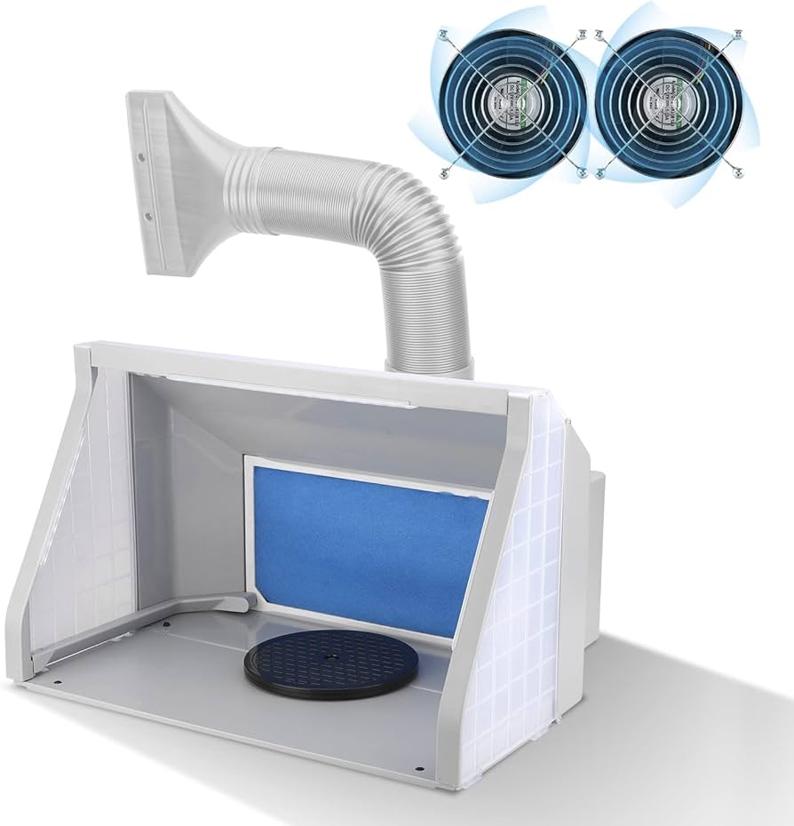 Amazon | Anesty ADFSPB-01 塗装ブース スプレーブース 2基フアン LED