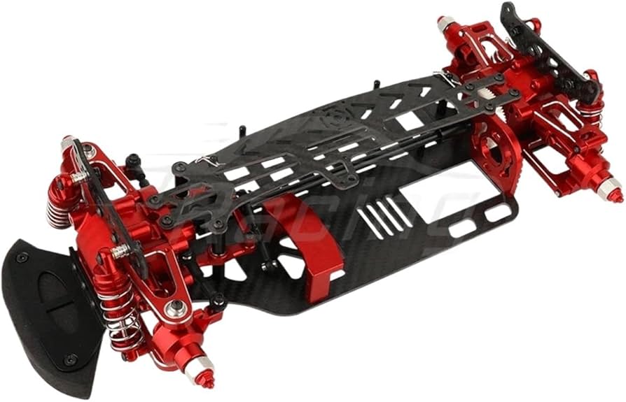 Amazon | 金属合金とカーボンファイバーフレームシャーシ、ショック