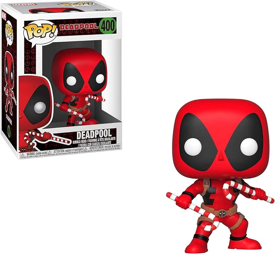 Amazon.com: Funko Pop Marvel: Holiday - Deadpool with Candy Canes