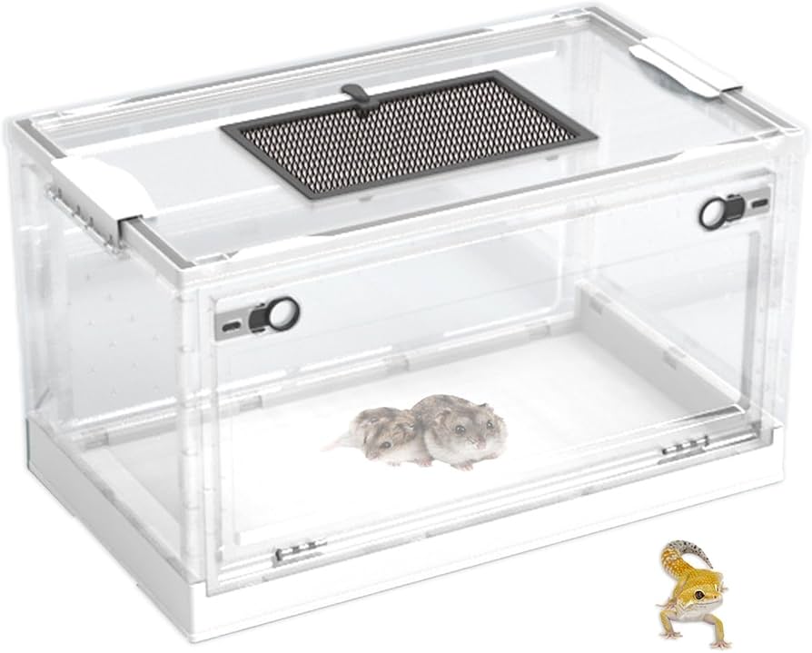 Amazon | EU SOU 爬虫類ケース 折り畳み式 爬虫類飼育 小動物 爬虫類
