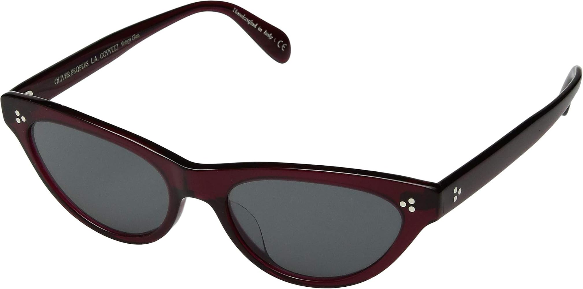 Oliver Peoples Zasia Deep Burgundy/Carbon Grey Lens One Size