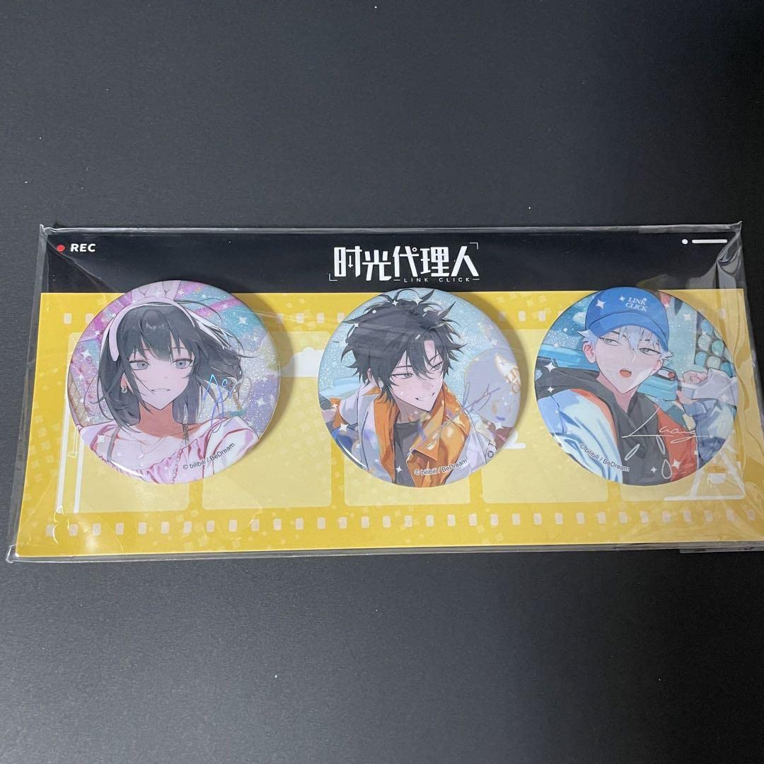 Amazon.co.jp: 時光代理人 RECシリーズ 缶バッジC トキ ヒカル リン