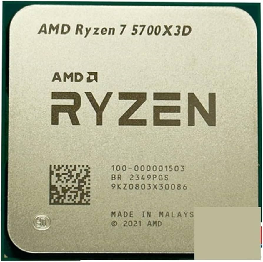 CPU Processor AMD Ryzen 7 5700X3D R7 5700X3D 3.0 GHz 8-Core 16