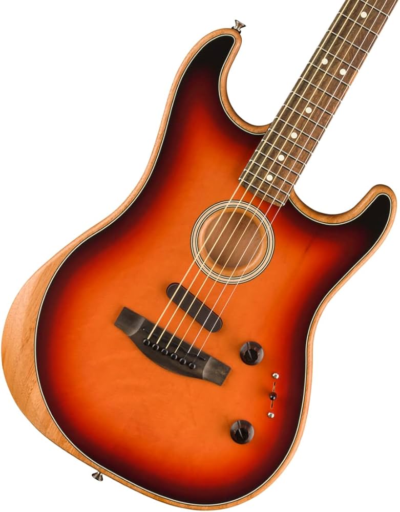 Amazon.com: Fender American Acoustasonic Stratocaster Acoustic