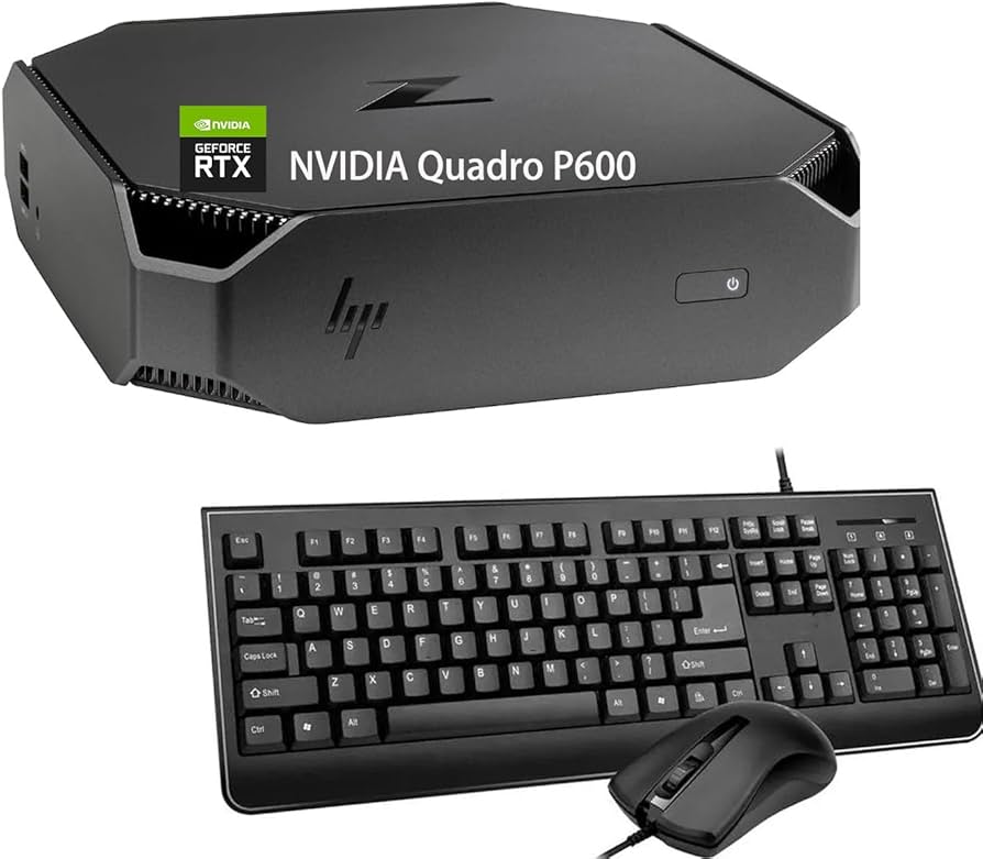 HP Z2 Mini G4 Workstation Desktop Micro PC, NVIDIA Quadro P600 2GB