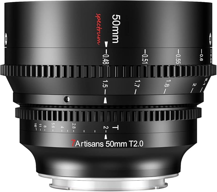 Amazon.com : 7artisans 50mm T2.0 Large Aperture Full Frame Cine