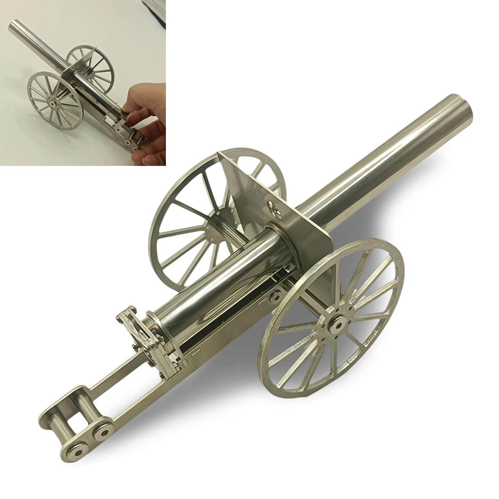 Amazon.co.jp: LZYWOD 爆竹砲兵砲、ステンレススチールミニキャノン