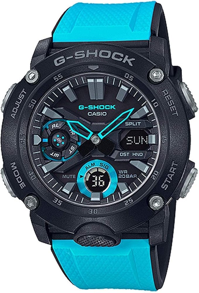 Amazon.com: Casio GA2000-1A2 G-Shock Men's Watch Blue/Black 51.2mm