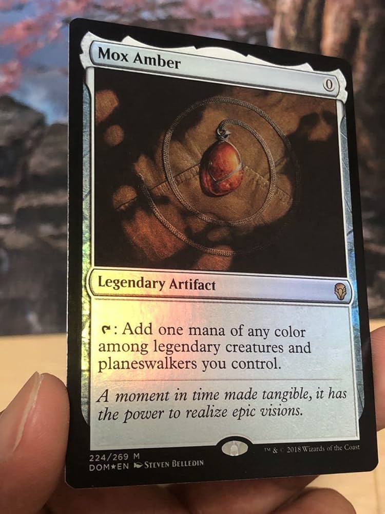 Amazon.co.jp: [MTG][English FOIL] Mox Amber/Mox Amber [DOM] : Toys