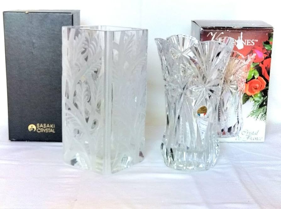 Amazon.co.jp: Cristal de France VINCENNES 佐々木クリスタル花瓶