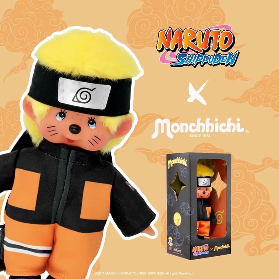 Amazon.co.jp: Bandai - Monchhichi - Peluche Monchhichi Naruto