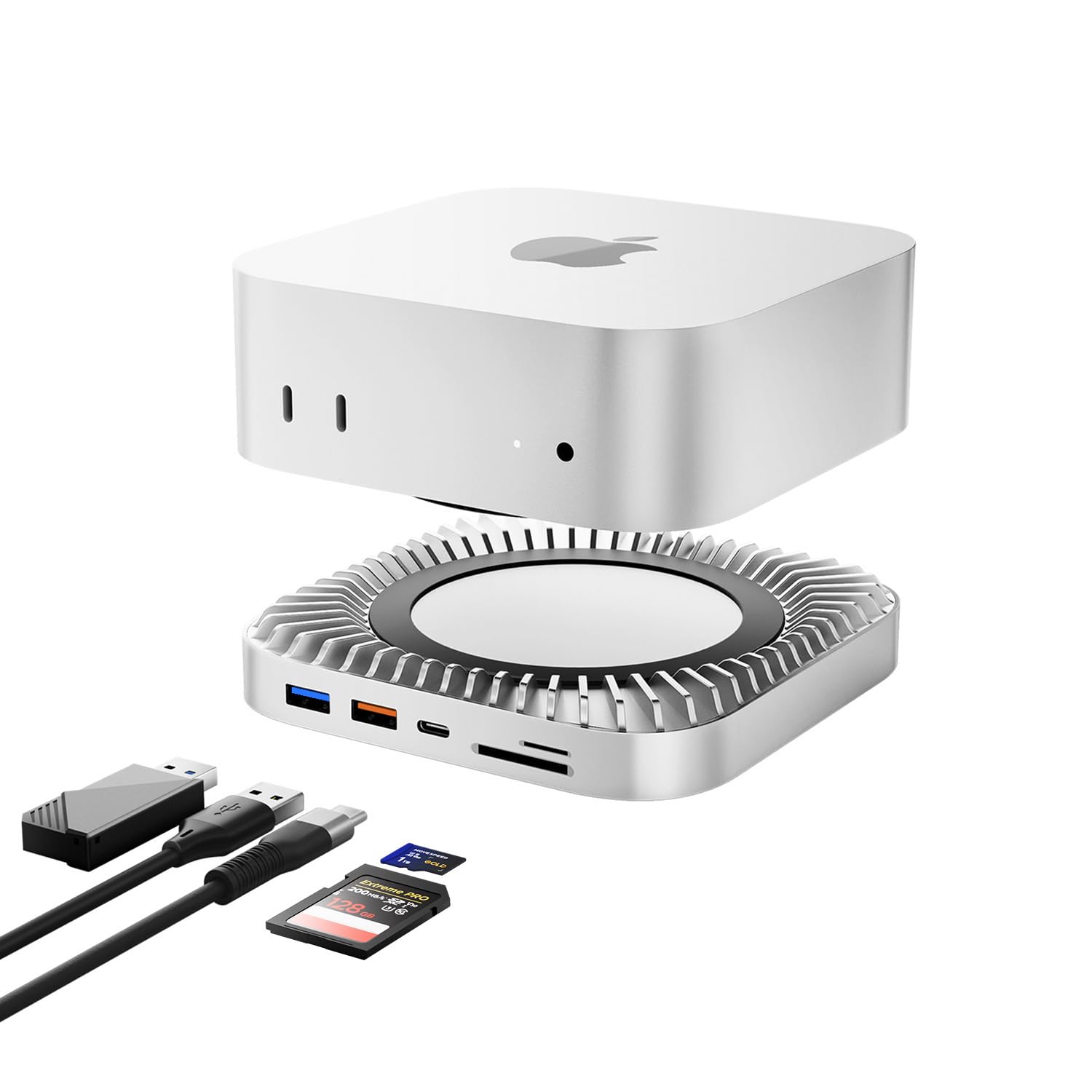 Amazon | Mac Mini M4 対応ハブ USB-Cハブ 10-in-1 -NVMe SSD拡張機能