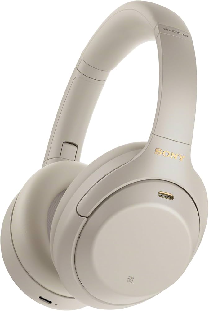 Headphone Sony WH-1000XM4 Prata sem fio Bluetooth e com Noise