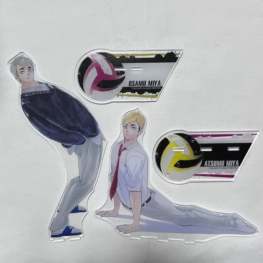 Amazon.co.jp: ハイキュー 宮侑 宮治 アクリルmegaフィギュア アクリル