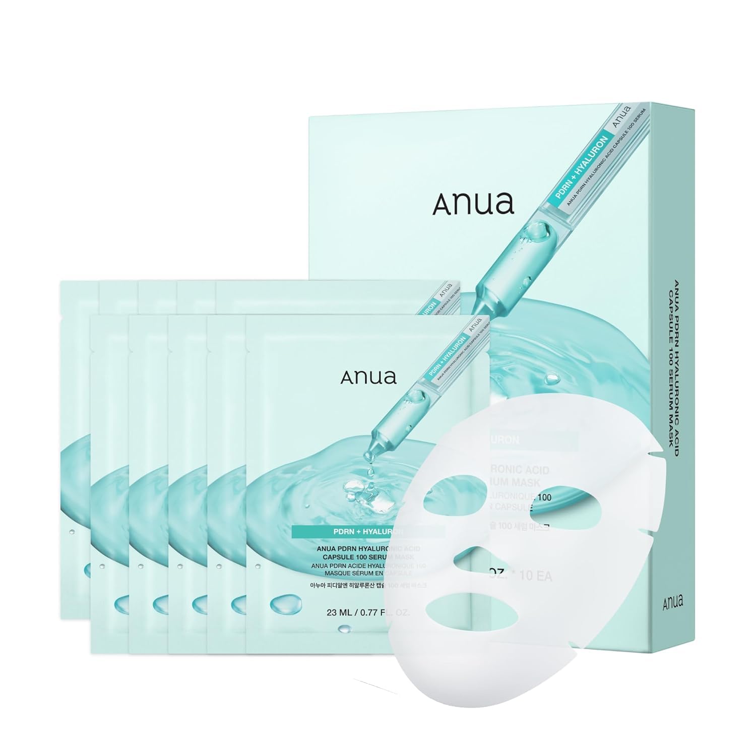 Amazon.co.jp: ANUA PDRN Hyaluronic Acid Capsule 100 Serum Mask