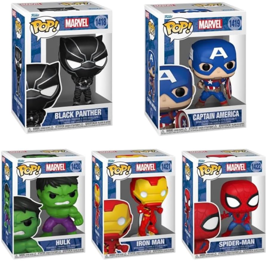 Amazon.com: Funko Marvel New Classics Pop! Complete Set (5)