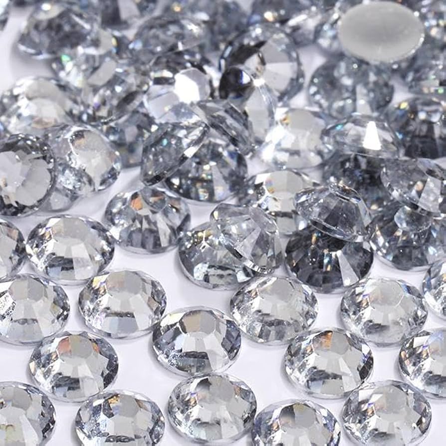 Amazon.co.jp: Yumekirara 5mm 300粒 透明銀底ストーン シルバー底