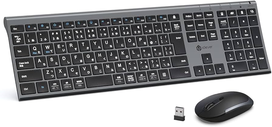 Amazon | iClever キーボードワイヤレスキーボードマウスセット日本語