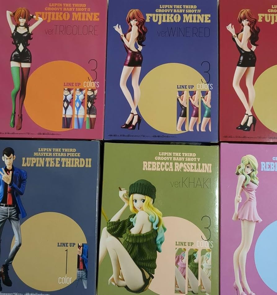 Amazon.co.jp: ルパン三世フィギュア 8体セット 峰不二子 レベッカ