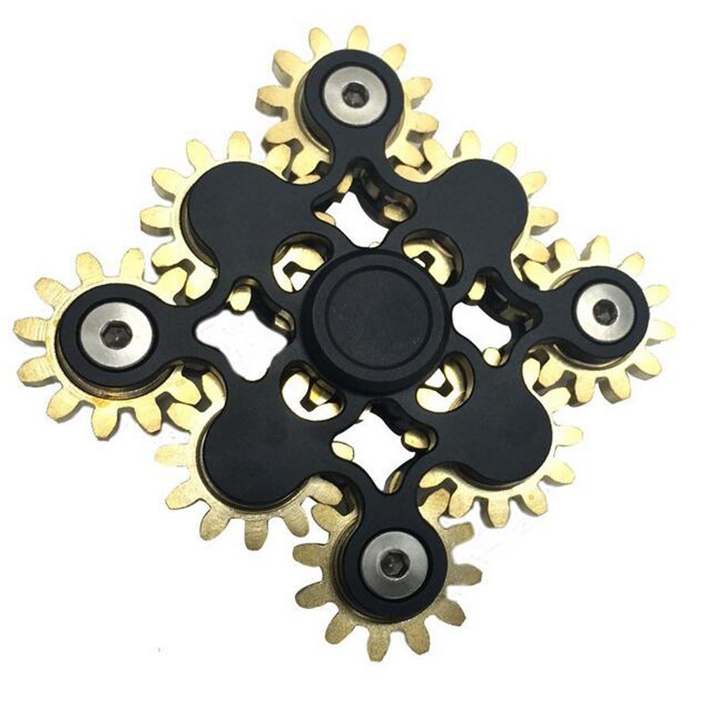 Amazon | JP-KIBOUハンドスピナー 9個の歯車が連動して回転する 指