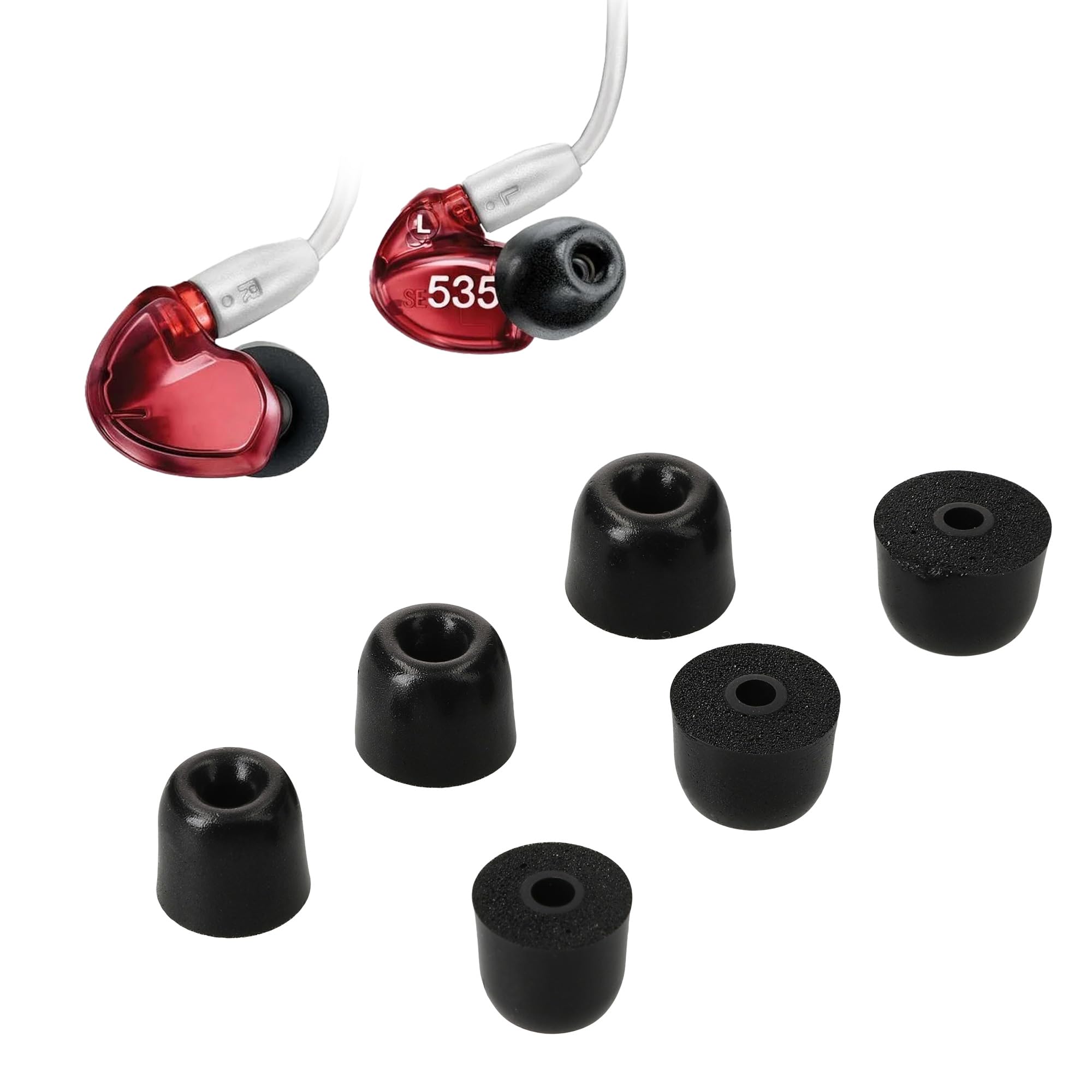 Amazon | kwmobile 6x イヤーチップ Shure AONIC 215 / SE215 / SE846