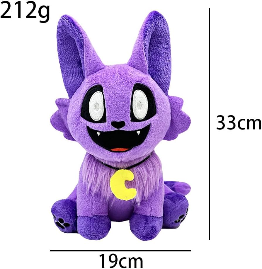 Amazon.co.jp: smiling critters 恐怖動物シリーズ 紫猫のぬいぐるみ