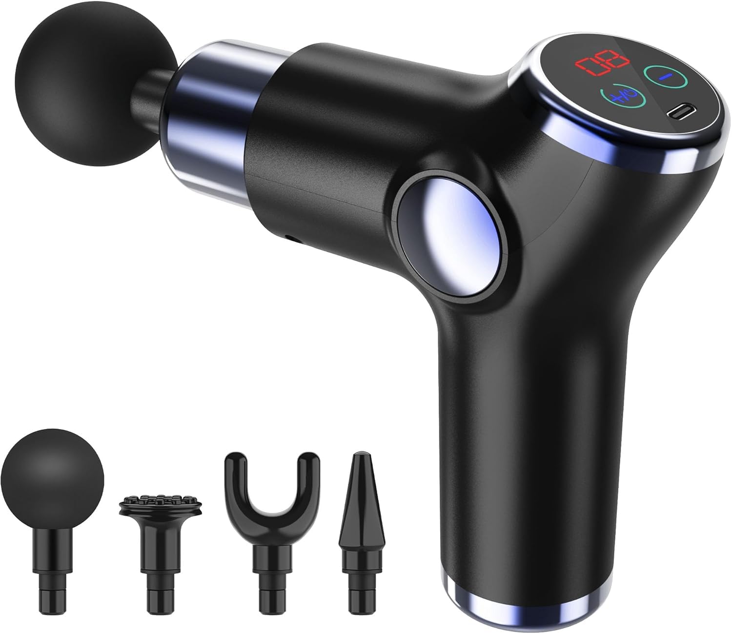 Amazon | 筋膜リリースガン ハンディタイプ 【液晶ディスプレイ搭載