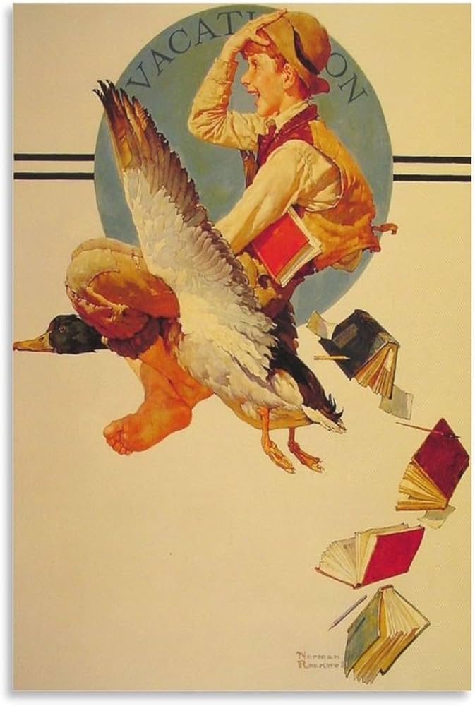 Amazon.co.jp: Norman Rockwell ノーマン・ロックウェル 絵画 ポスター