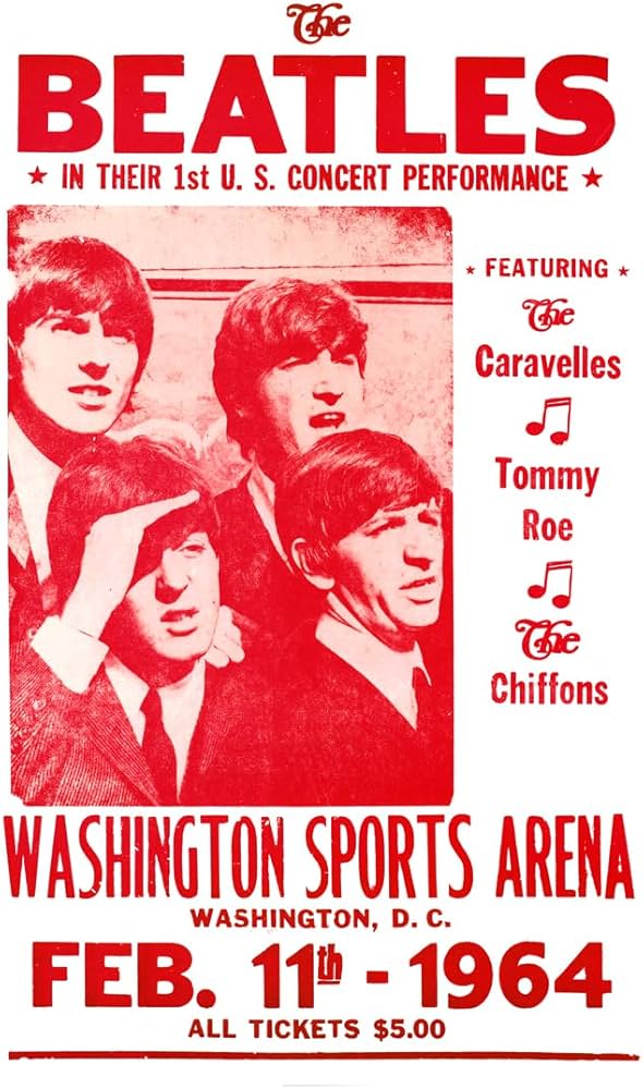 Amazon.com: The Beatles Concert Poster, First U.S. Concert, 1964