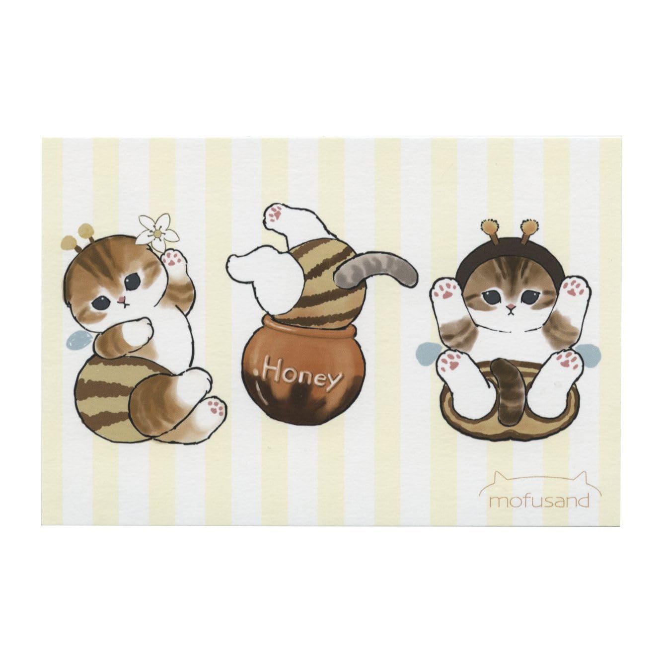 Amazon | mofusand/モフサンド 春柄 ポストカード 【PX-150h】ぢゅの