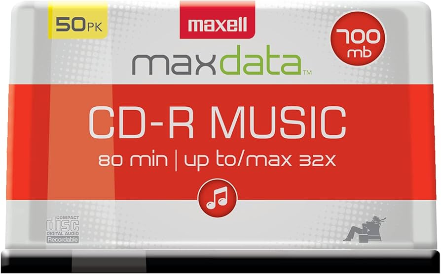 Amazon.com: Maxell CD-R Music Spindle, Audio only, Blank Media, 50