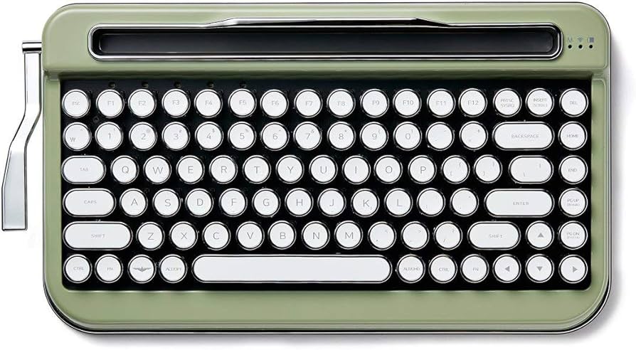 Amazon.co.jp: アイアス タイプライター風レトロキーボードPENNA Olive