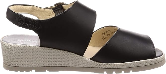 Amazon | [アシックス] ペダラ レディース 2E ブラック 24.5