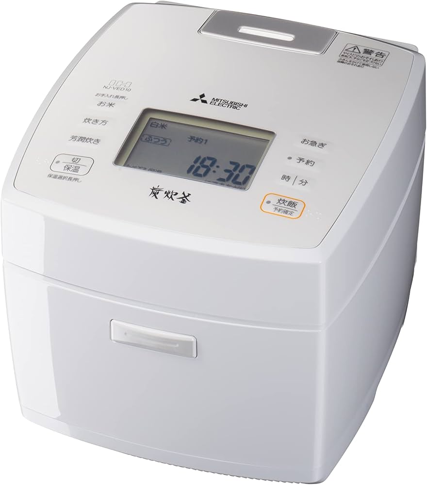 Amazon | 三菱電機 IH 炊飯器 10合 備長炭コート 炭炊釜 日本製 NJ