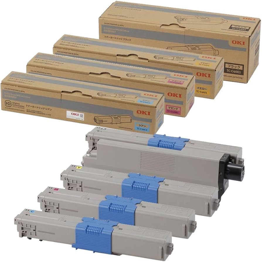 Amazon.co.jp: OKI 純正 TC-C4A1 トナーカートリッジ 4色セット