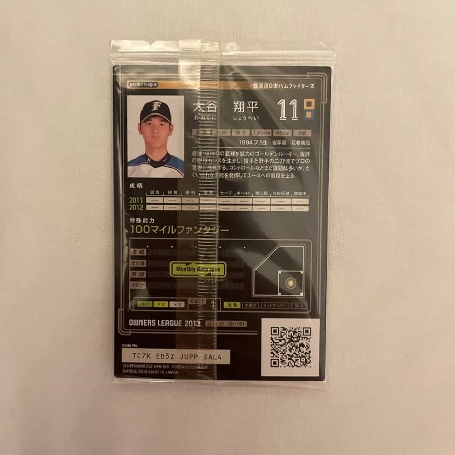 POKEさん専用 大谷翔平オーナーズリーグ2013 インフィニティ 投手版