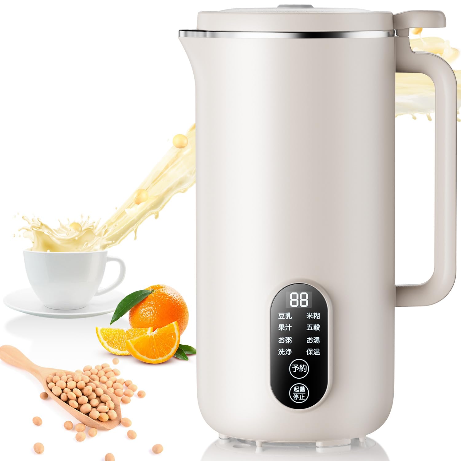 Amazon | Moon River 豆乳メーカー スープメーカー 多機能ジューサー