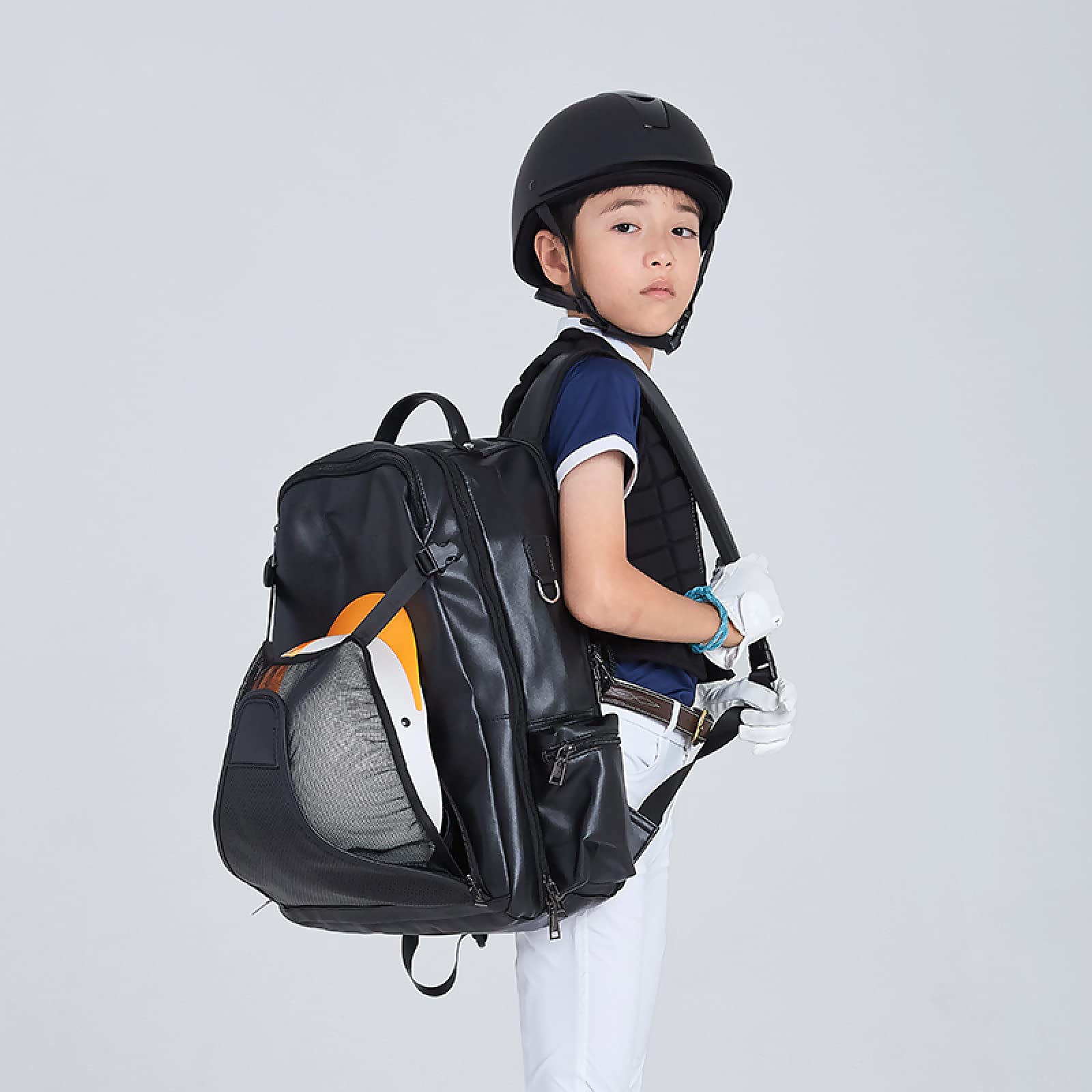 Amazon.co.jp: TIKEN 乗馬バッグバックパック男女兼用乗馬用品 Black