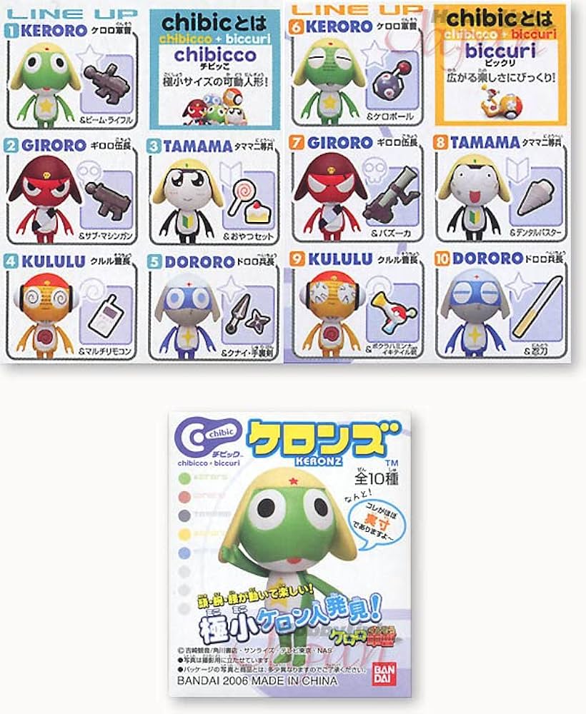 Amazon.co.jp: ◇ケロロ軍曹 chibic KERONZ チビック ケロンズ…全10種