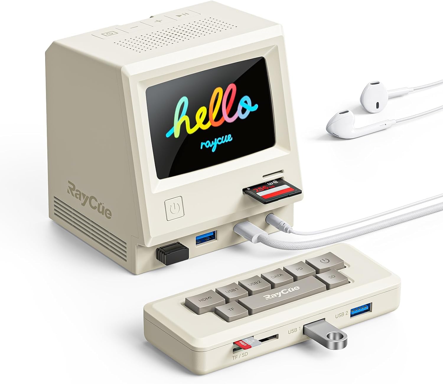 Amazon.co.jp: RayCue 128K Retro 多機能ドッキングステーション、ハブ