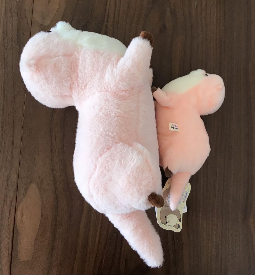 Amazon.co.jp: かわうそぬいぐるみ ピンク色 フワフワ : おもちゃ