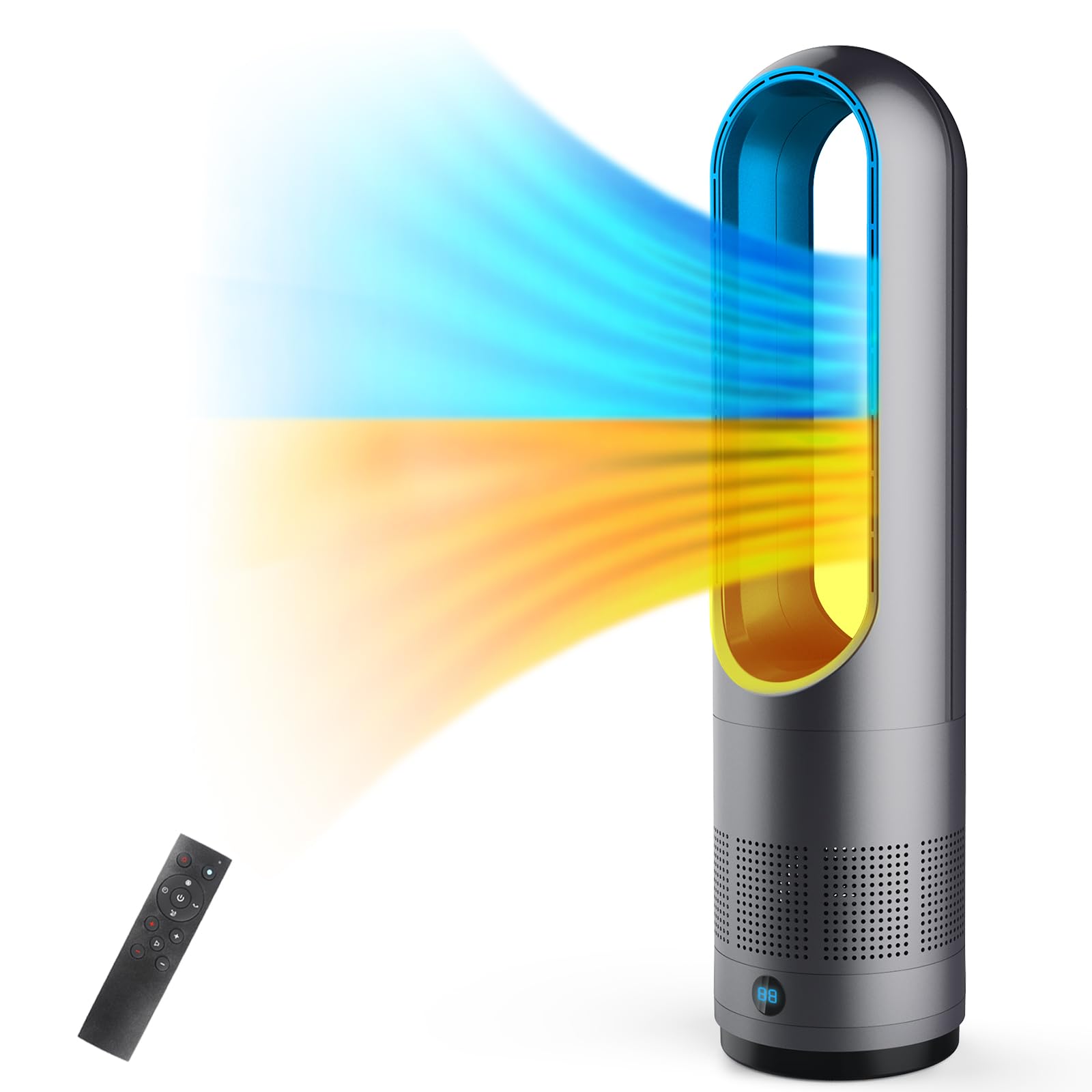 Amazon.co.jp: 扇風機 タワーファン【冷暖両用＆羽根なし】 スリム