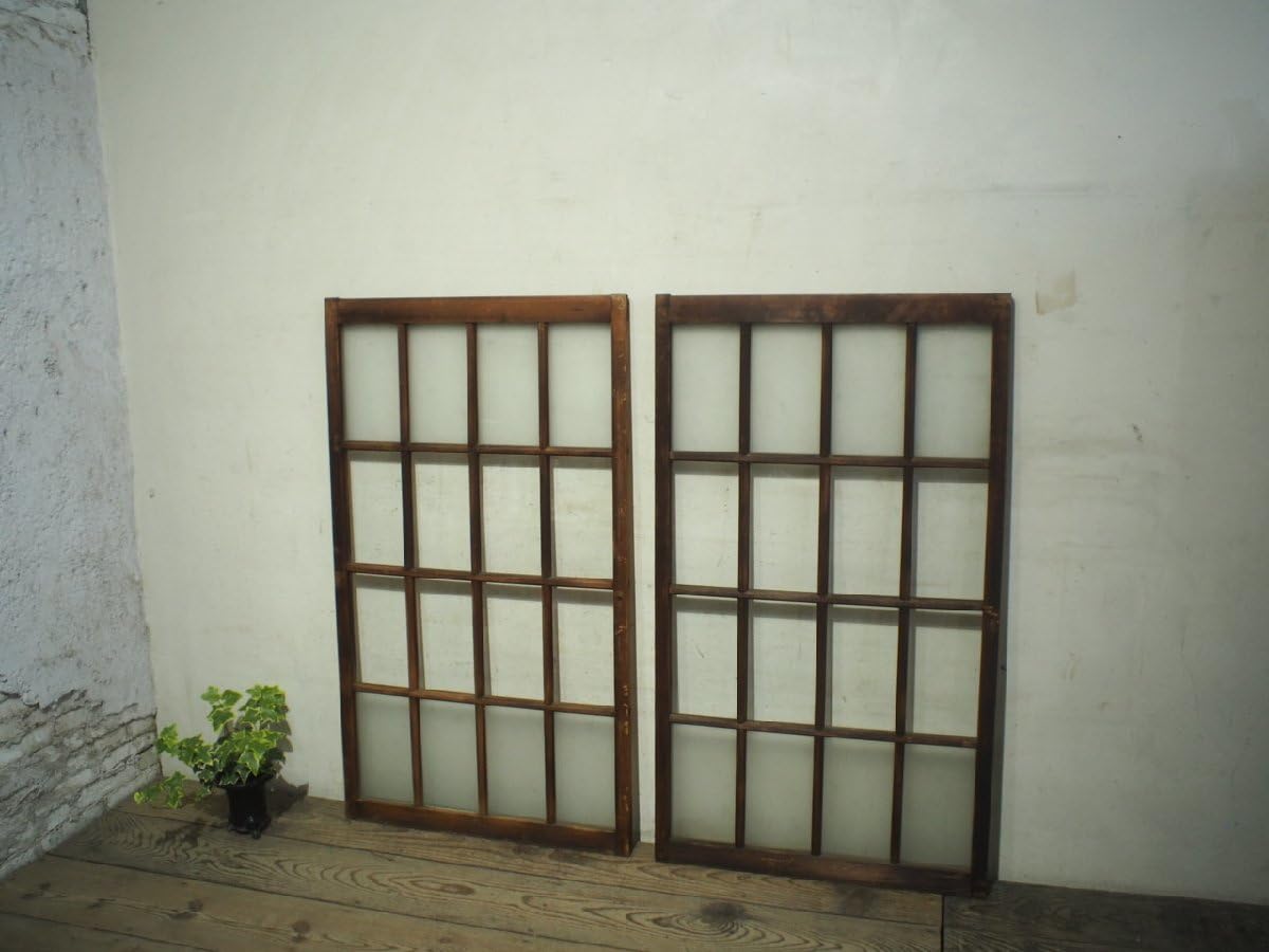 Amazon.co.jp: タE0412【H113,5cm×W65cm】×2枚アンティーク格子